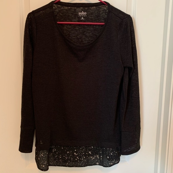 New York & Company Tops - (2 for $10) New York & Co, Twofer Black 3/4 length
